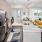 Stainless steel appliances inside luxury kitchen